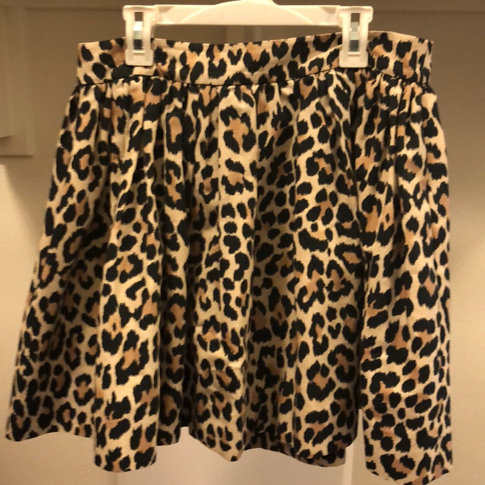 Leopard print Skater Skirt